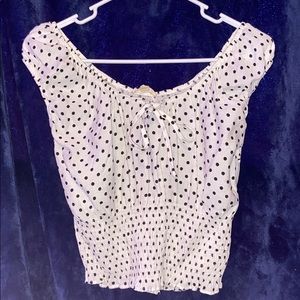 Off Shoulder Crop Top